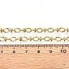 304 Stainless Steel Textured Oval Link Chains CHS-N005-06A-G-3