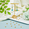 200Pcs Brass Textured Beads KK-DC0004-05-5