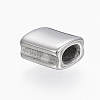 Tarnish Resistant 304 Stainless Steel Grooved Beads STAS-A033-012P-2