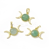 Natural Green Aventurine Pendants G-H283-02F-1