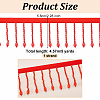 Acrylic & Polyester Lace Ribbon OCOR-WH0110-08D-2