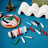 70Pcs 7 Colors Acrylic Pendants MACR-TA0001-79-5