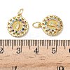 Holy Virgin Theme Brass Cubic Zirconia Charms KK-L253-32G-03-3