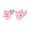 Spray Painted Alloy Rhinestone Pendants LS-PALLOY-Q433-033B-RS-2