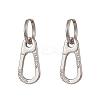 Rack Plating Alloy Hollow Out Teardrop with Word Fashion Dangle Hoope Earrings EJEW-JE05201-02-1