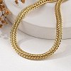 Brass Wheat Chain Necklaces for Women NJEW-B126-02G-2