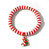 Christmas 304 Stainless Steel Enamel Charm Bracelets ZQ4442-23-1