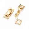 Eco-Friendly Brass Watch Band Clasps KK-M225-28G-2