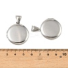 316 Stainless Steel Locket Pendants STAS-K321-11C-P-3