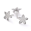 Non-Tarnish 304 Stainless Steel Stud Earring Settings STAS-J032-22-1
