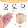 60Pcs Alloy Knitting Stitch Marker Rings FIND-NB0003-46-2