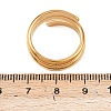Flower 304 Stainless Steel Cuff Rings for Women LS-RJEW-Z123-02G-4
