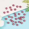 Polymer Clay Rhinestone Beads RB-H284-6MM-Half-209-4