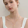 16Pcs 4 Styles Rack Plating Brass & Cubic Zirconia Pendants KK-HS0001-13-7