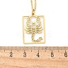 304 Stainless Steel Necklace NJEW-D330-01G-08-3