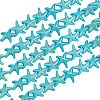 10 Strands Synthetic Turquoise Beads Strands G-OC0002-12-1