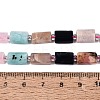 Natural Sodalite & Rhodonite & Prehnite & Amethyst & Rose Quartz & Flower Amazonite & Sunstone Beads Strands G-Q614-01A-04-5