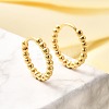 Rack Plating Round Brass Hoop Earrings for Women EJEW-C125-12G-1