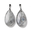 Natural Labradorite Pendants G-D084-01P-B22-2