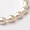 Eco-Friendly Glass Pearl Teardrop Beads Strands X-HY-O001-C-01A-1