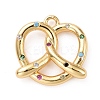 Eco-friendly Brass Micro Pave Cubic Zirconia Pendants LS-KK-D079-20G-02-1