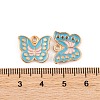 Light Gold Plated Alloy Enamel Pendants FIND-Q100-04KCG-4