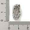Brass Micro Pave Cubic Zirconia with Resin Beads KK-G493-05P-3