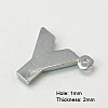 Alloy Letter Pendants X-RB-C1416-Y-2