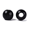 Natural Obsidian European Beads G-Q607-02U-2