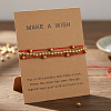 Adjustable Brass Round Beads Multi-starnd Bracelets XW4169-2-1