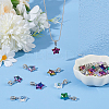 24Pcs 8 Styles AB Color Transparent Glass European Dangle Charms PALLOY-AR00050-4
