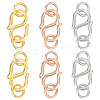 6Pcs 3 Colors 925 Sterling Silver S-Hook Clasps FIND-GO0001-44A-1