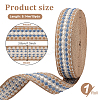 10 Yards Polyester Jacquard Ribbon OCOR-WH0101-187D-2