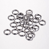 Tarnish Resistant 304 Stainless Steel Open Jump Rings X-STAS-D438-03-1
