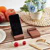 Walnut Wood Mobile Phone Holders AJEW-WH0248-154-5