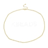 Rack Plating Brass Ball Chain Necklaces for Women NJEW-G102-01A-G-1