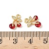 Brass Micro Pave Cubic Zirconia Pendants KK-D373-03B-G-3