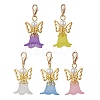 5Pcs 5 Colors Glass Pearl Beads & Acrylic Pendant Decorations HJEW-JM03223-01-2