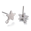 Non-Tarnish 304 Stainless Steel Stud Earring Findings LS-STAS-K212-05P-2