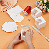 Cube Paper Cupcake Storage Boxes with Visible Window LS-BAKE-WH0002-002B-3
