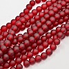 Baking Paint Transparent Glass Bead Strands GLAA-S031-10mm-14-1