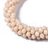 Faceted Opaque Glass Beads Stretch Bracelets BJEW-S144-002E-05-4