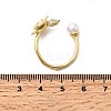 Brass Micro Pave Cubic Zirconia Cuff Rings RJEW-P166-03G-01-5