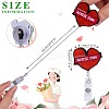 Glittered Acrylic & ABS Plastic Badge Reel AJEW-SZ0002-47G-2
