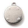 316 Surgical Stainless Steel with Rhinestone Pendants STAS-G310-01P-2