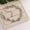 Alloy Spiral Design Link Chain Bracelets for Women FS-WGCCF34-02-1