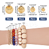 80Pcs 4 Style Brass Groove Bead KK-PH0005-08-2