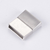Tarnish Resistant 304 Stainless Steel Magnetic Clasps with Glue-in Ends LS-STAS-G163-60P-2