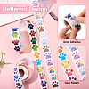 2 Rolls 2 Colors Dog Paw Print Paper Stickers DIY-TA0011-56-4