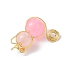 Imitation Jade Glass Beads Pendants PALLOY-JF02480-05-3